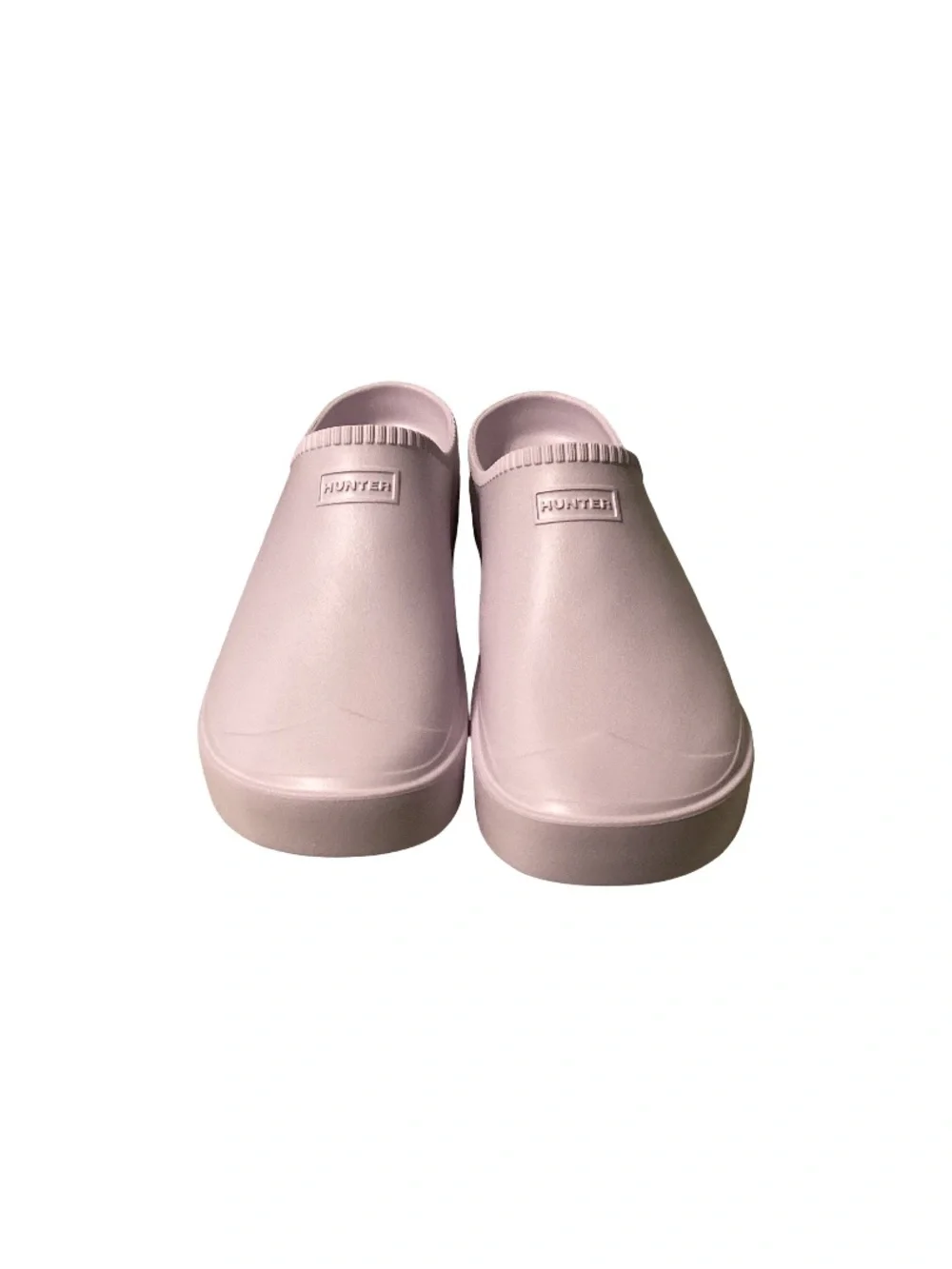 Hunter Women's Pale Pink Waterproof Clog Mules